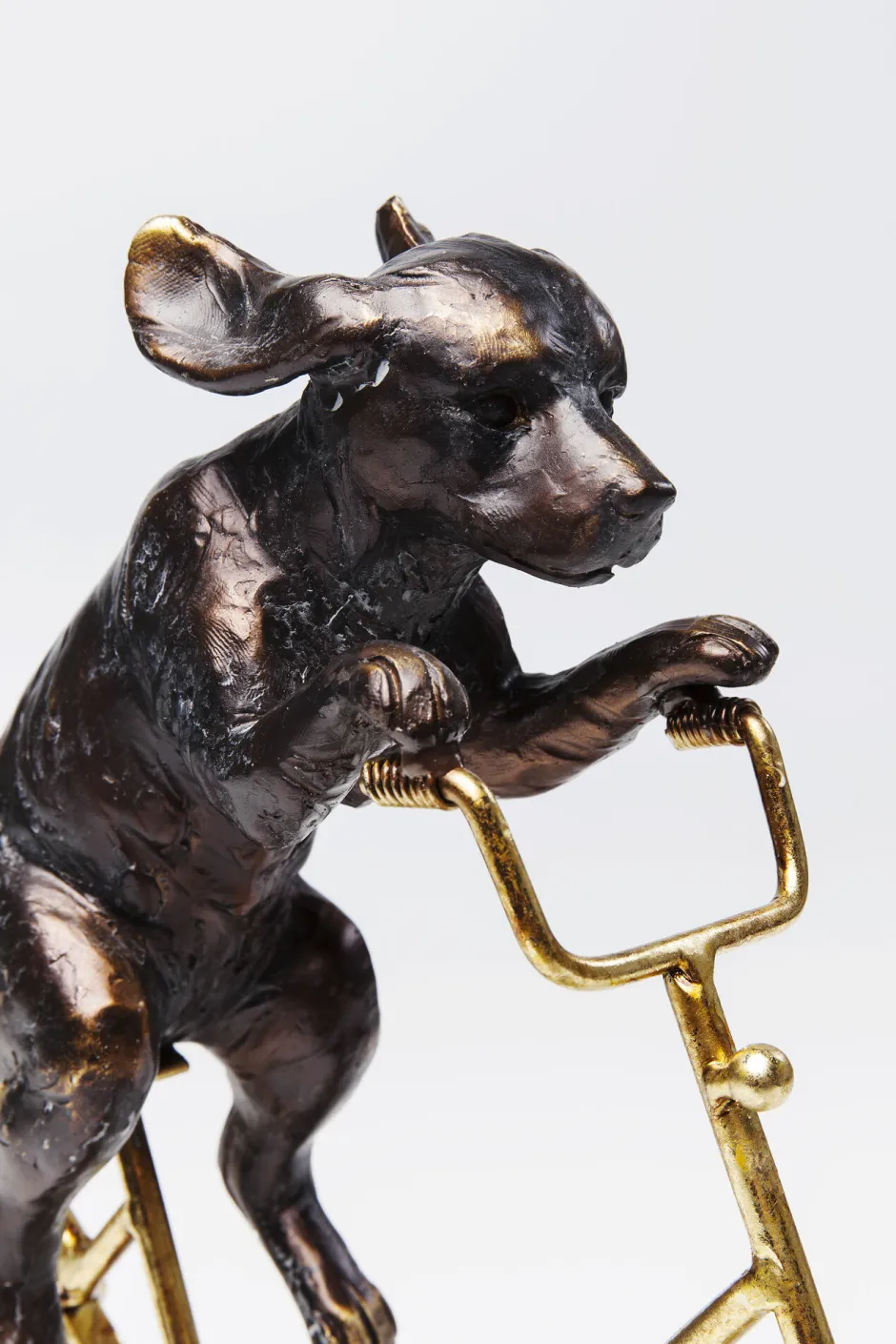 KARE Deko Objekt Dog With Bicycle 44cm