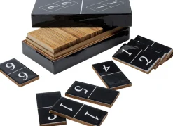 KARE Deko Objekt Domino Schwarz 24x7cm