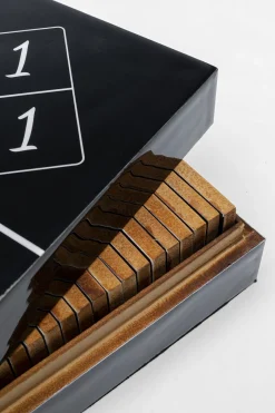 KARE Deko Objekt Domino Schwarz 24x7cm