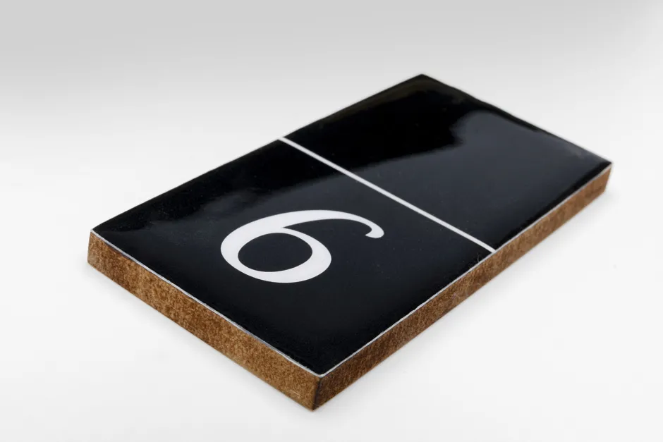 KARE Deko Objekt Domino Schwarz 24x7cm