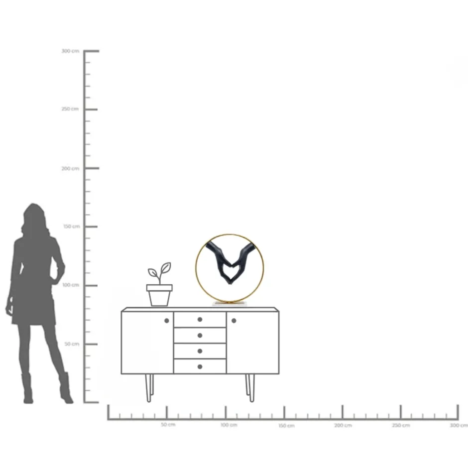 KARE Deko Objekt Elements Heart Hand 62cm
