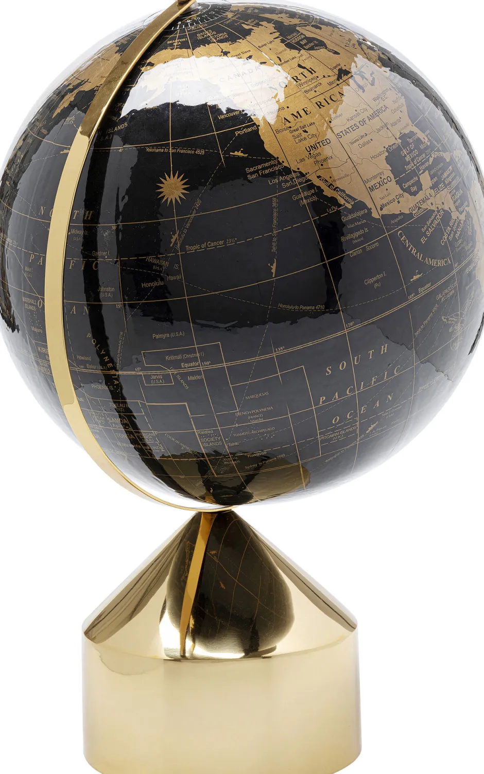 KARE Deko Objekt Globe Top Gold 47cm