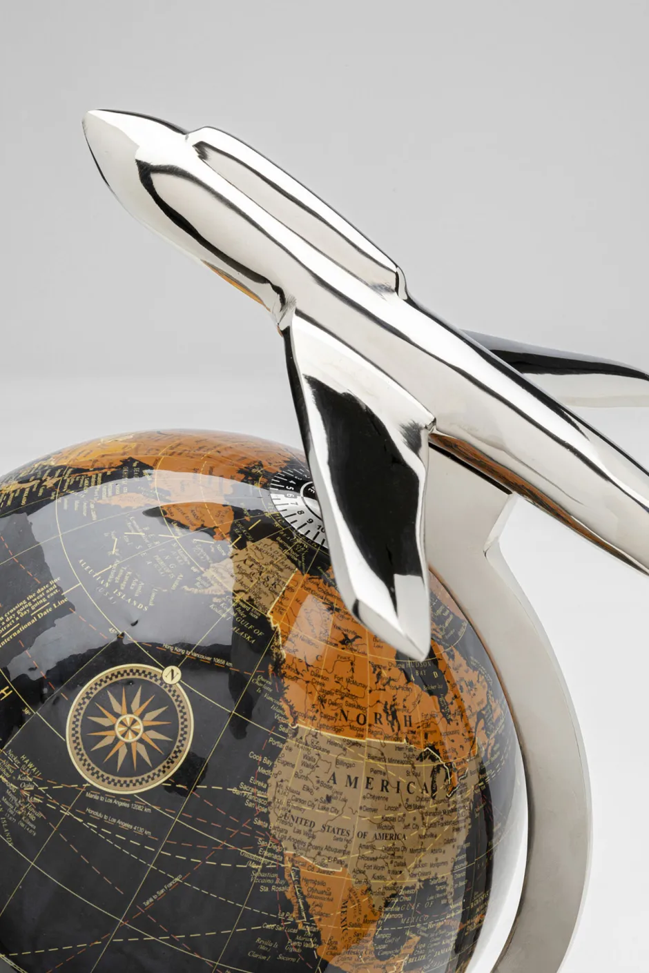 KARE Deko Objekt Globe Top Plane 39cm