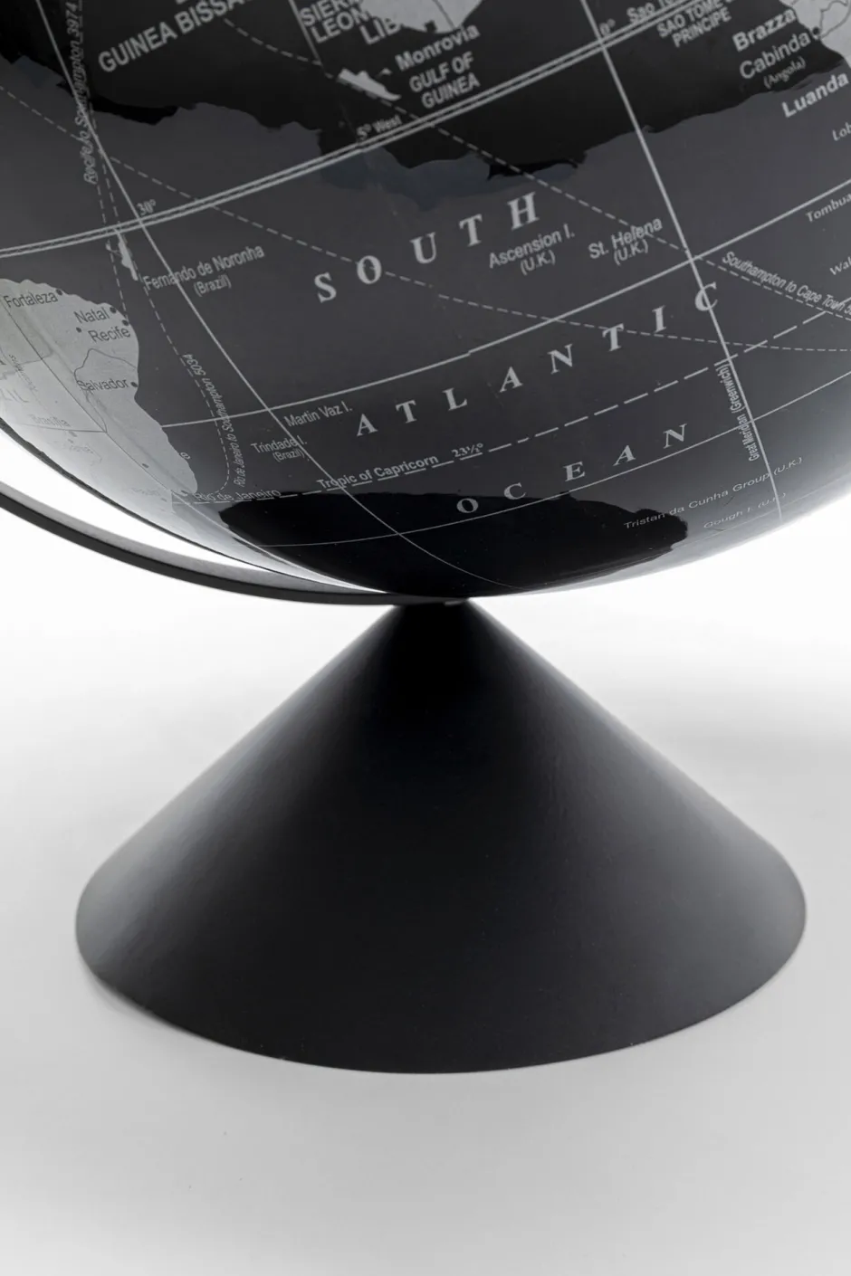 KARE Deko Objekt Globe Top Schwarz 40cm