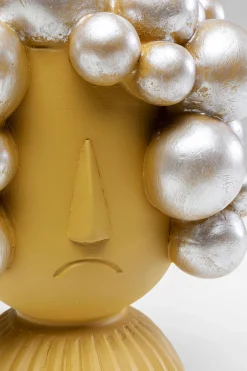 KARE Deko Objekt Hairstyle Gelb 19cm