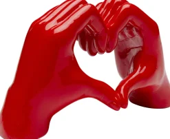 KARE Deko Objekt Heart Hands Rot 12cm