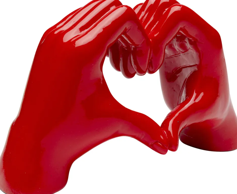 KARE Deko Objekt Heart Hands Rot 12cm