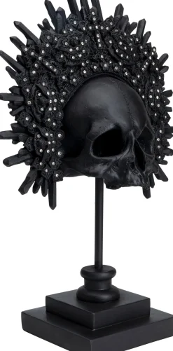 KARE Deko Objekt King Skull Schwarz 49cm