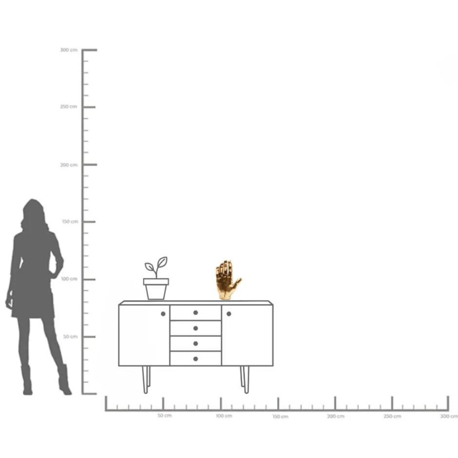 KARE Deko Objekt Mano Gold 35cm