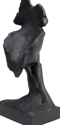 KARE Deko Objekt Quiet Face Schwarz 31cm