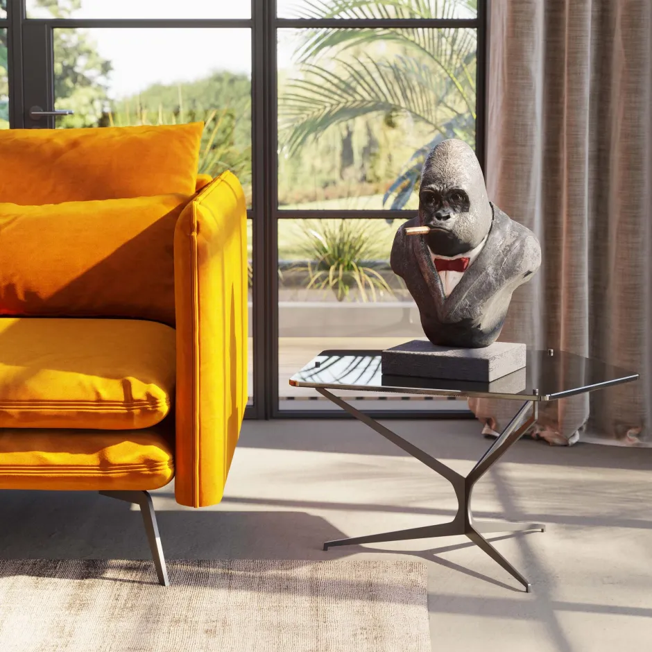 KARE Deko Objekt Smoking Gorilla 48cm