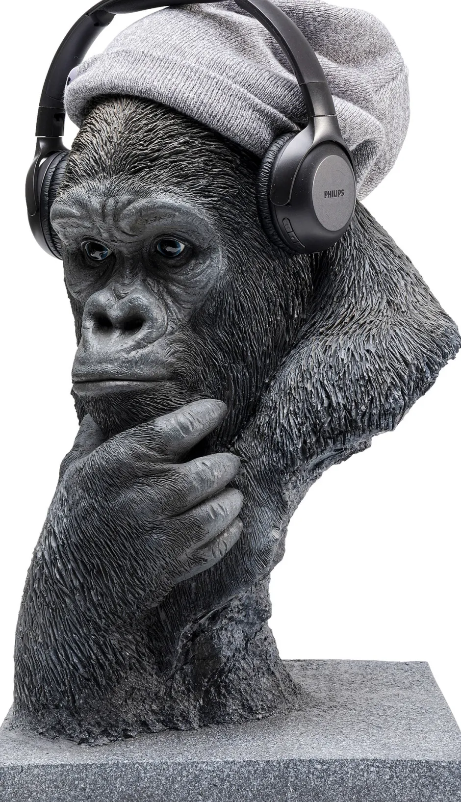 KARE Deko Objekt Thinking Gorilla Head 49cm