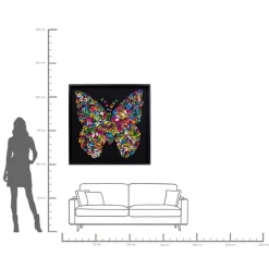 KARE Deko Rahmen Farfalla 120x120cm