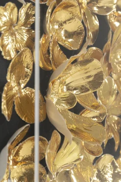 KARE Deko Rahmen Gold Flower 60x60cm