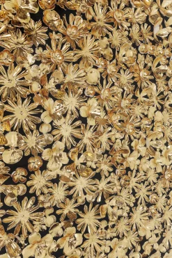 KARE Deko Rahmen Gold Flower 120x120cm
