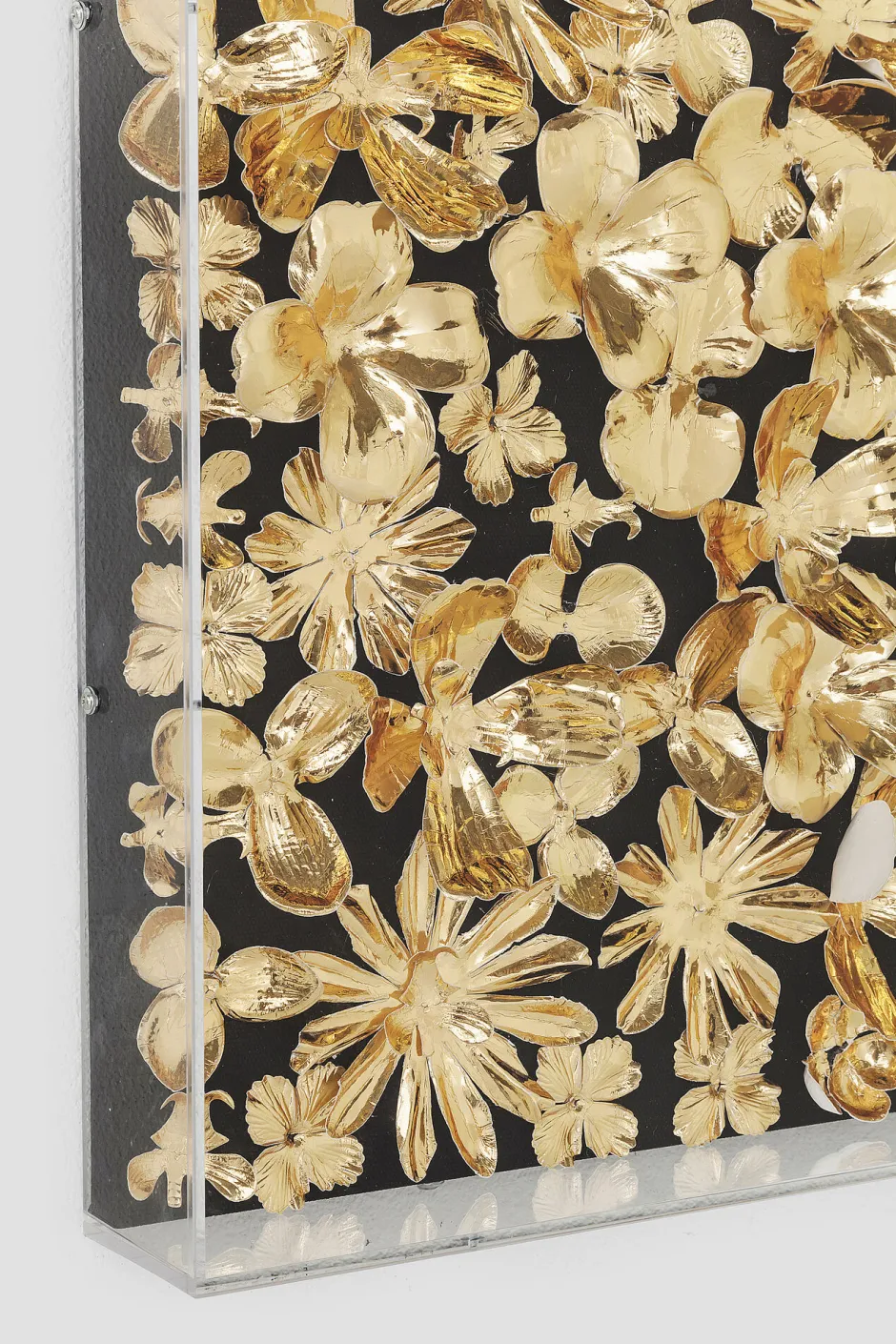 KARE Deko Rahmen Gold Flower 120x120cm