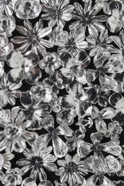 KARE Deko Rahmen Silver Flower 100x100cm