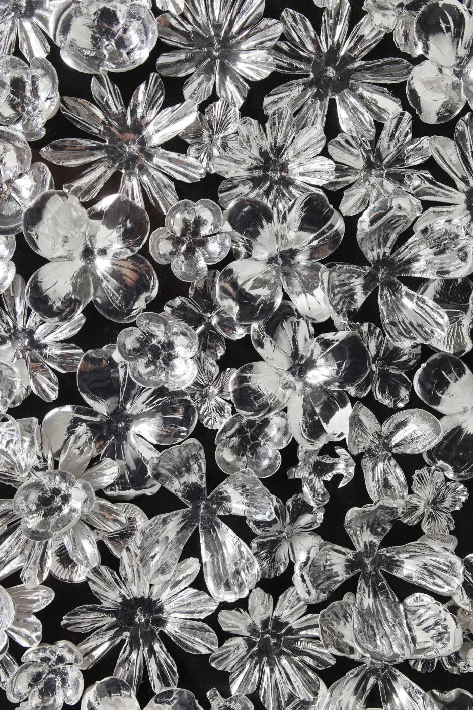 KARE Deko Rahmen Silver Flower 100x100cm