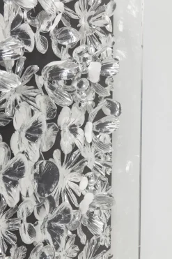 KARE Deko Rahmen Silver Flower 100x100cm