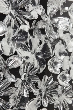 KARE Deko Rahmen Silver Flower 100x100cm