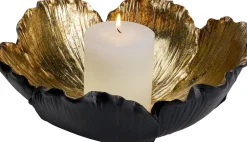 KARE Deko Schale Flower Bloom Schwarz Gold Ø25cm