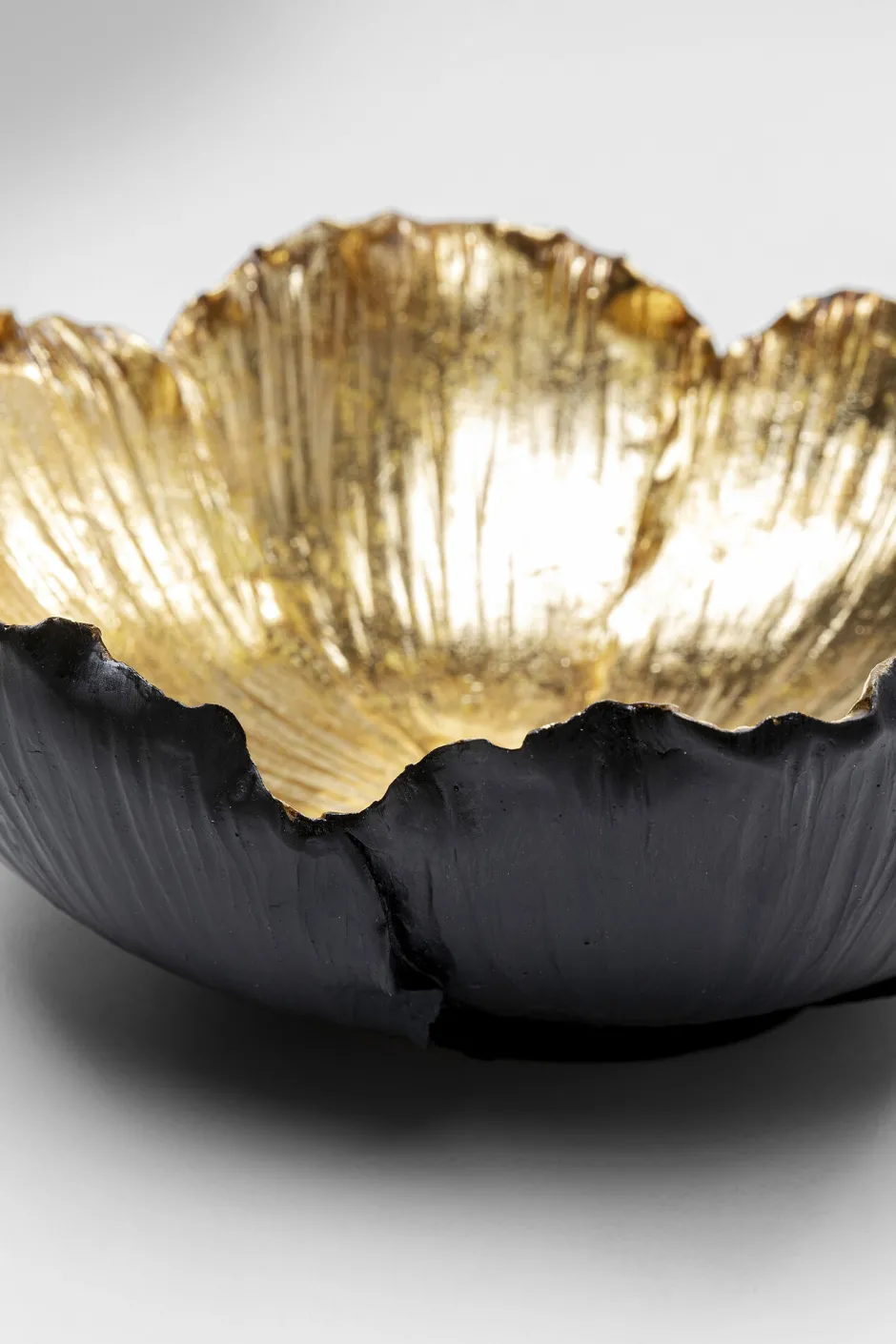 KARE Deko Schale Flower Bloom Schwarz Gold Ø25cm