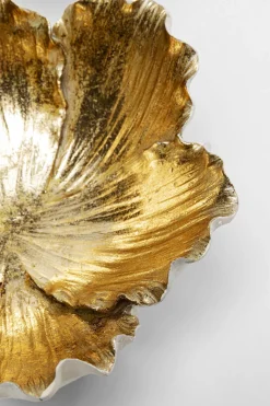 KARE Deko Schale Flower Bloom Creme Gold Ø20cm