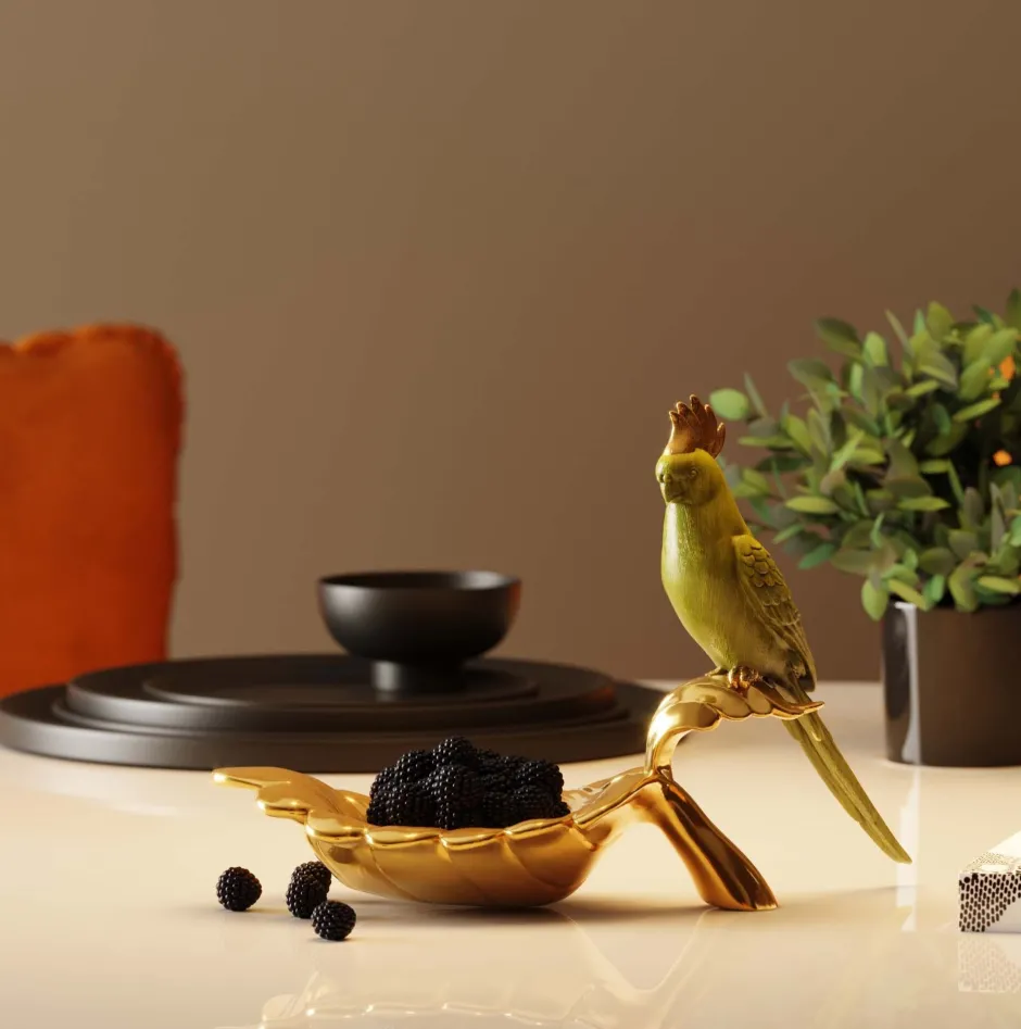 KARE Deko Schale Parrot Guard 10x21cm