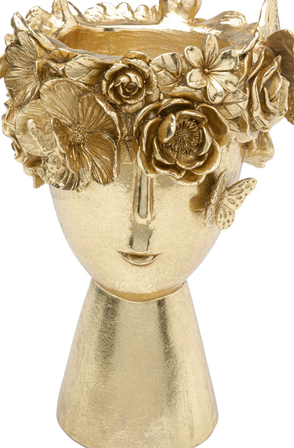 KARE Deko Vase Flowercrown Gold 20cm