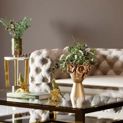 KARE Deko Vase Flowercrown Gold 20cm