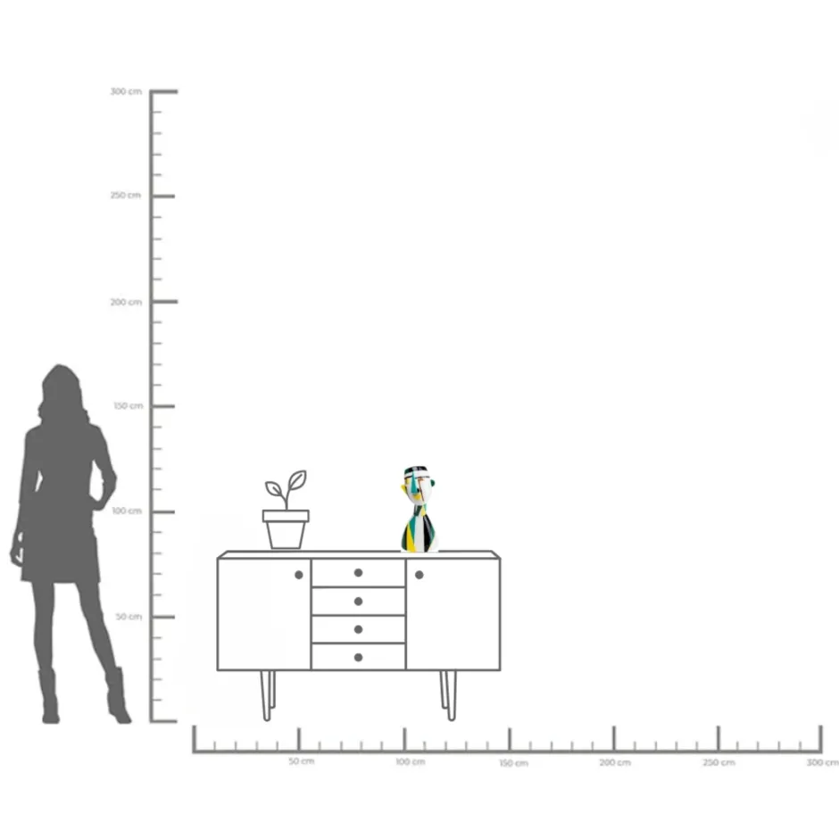 KARE Deko Vase Happy Face 43cm