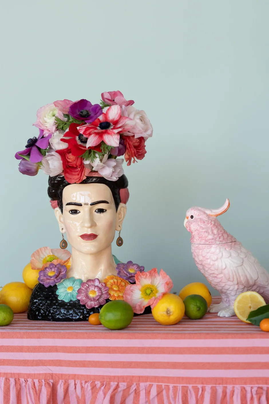 KARE Deko Vase Style Muse Flowers 34cm