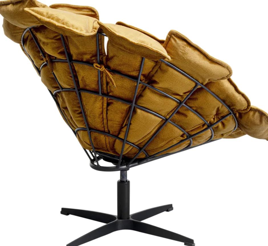 KARE Drehsessel + Hocker Blossom