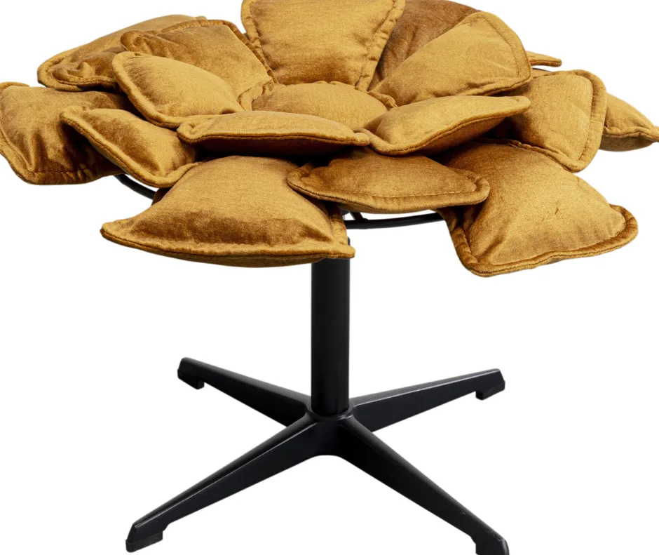 KARE Drehsessel + Hocker Blossom