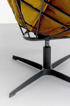 KARE Drehsessel + Hocker Blossom