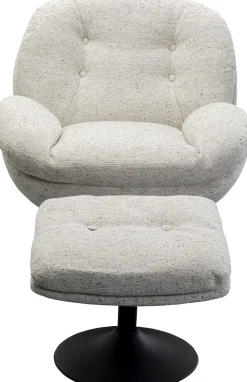 KARE Drehsessel + Hocker Stanford