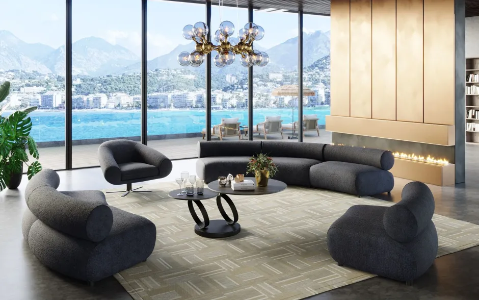 KARE Drehsessel Ciao Midnight