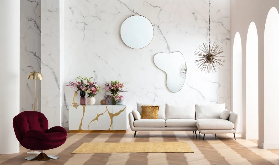 KARE Drehsessel Cosy Berry