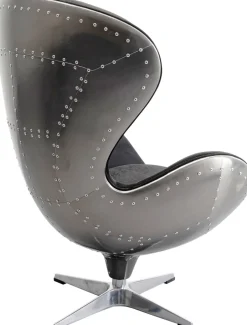 KARE Drehsessel Lounge Black Graphit