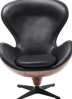 KARE Drehsessel Lounge Black Walnut