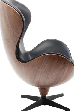 KARE Drehsessel Lounge Black Walnut