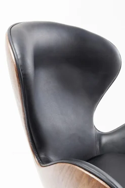KARE Drehsessel Lounge Black Walnut