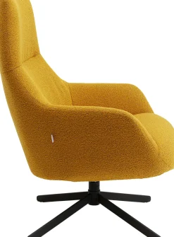 KARE Drehsessel Mimi Gelb