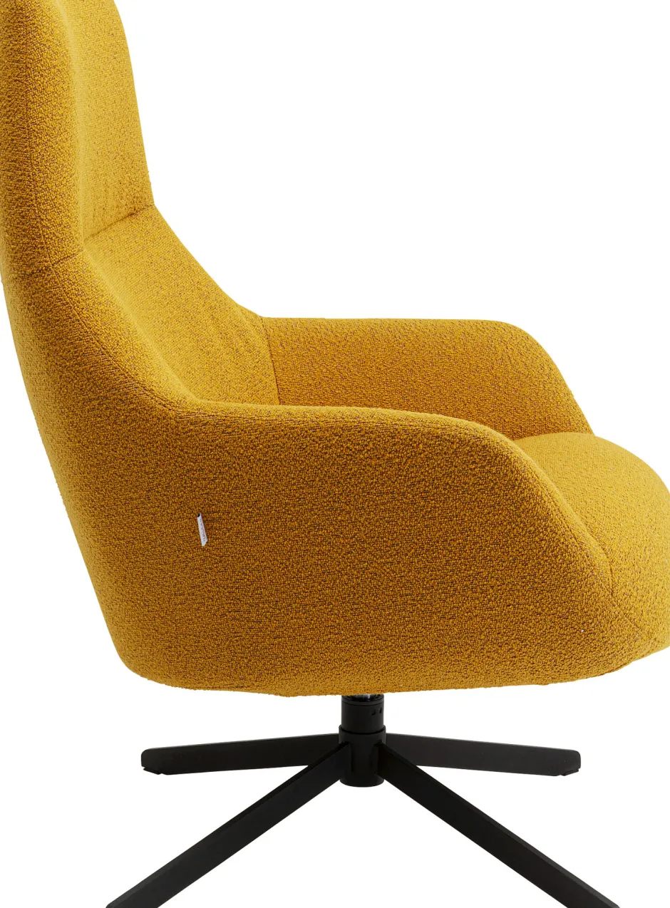 KARE Drehsessel Mimi Gelb