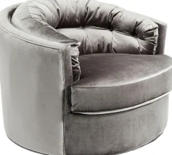 KARE Drehsessel Music Hall Grau