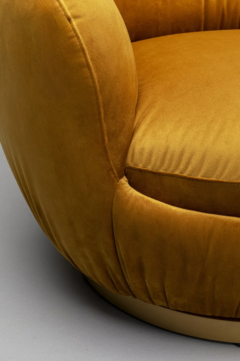 KARE Drehsessel Nube Gelb