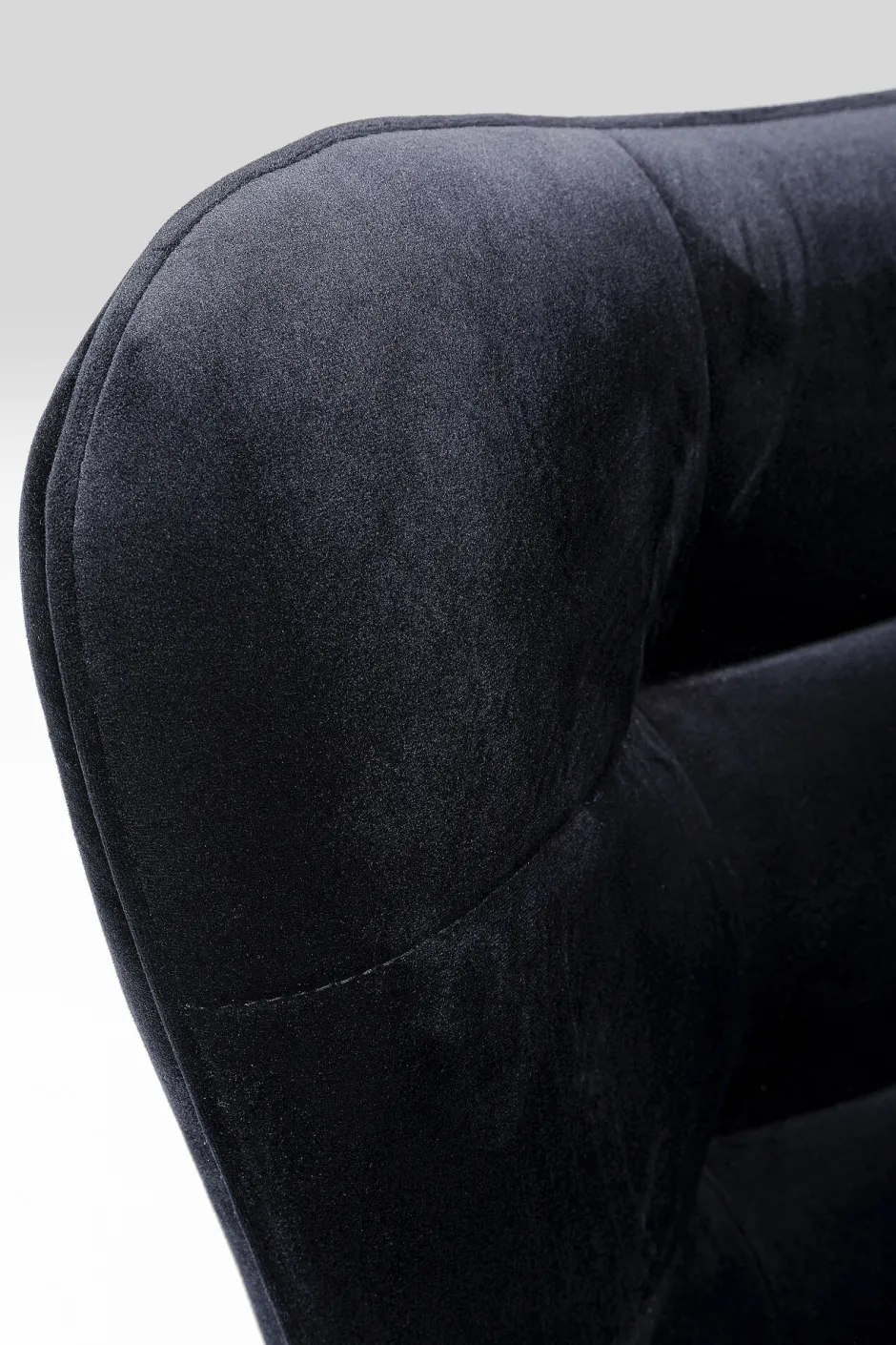KARE Drehsessel Oscar Velvet Schwarz