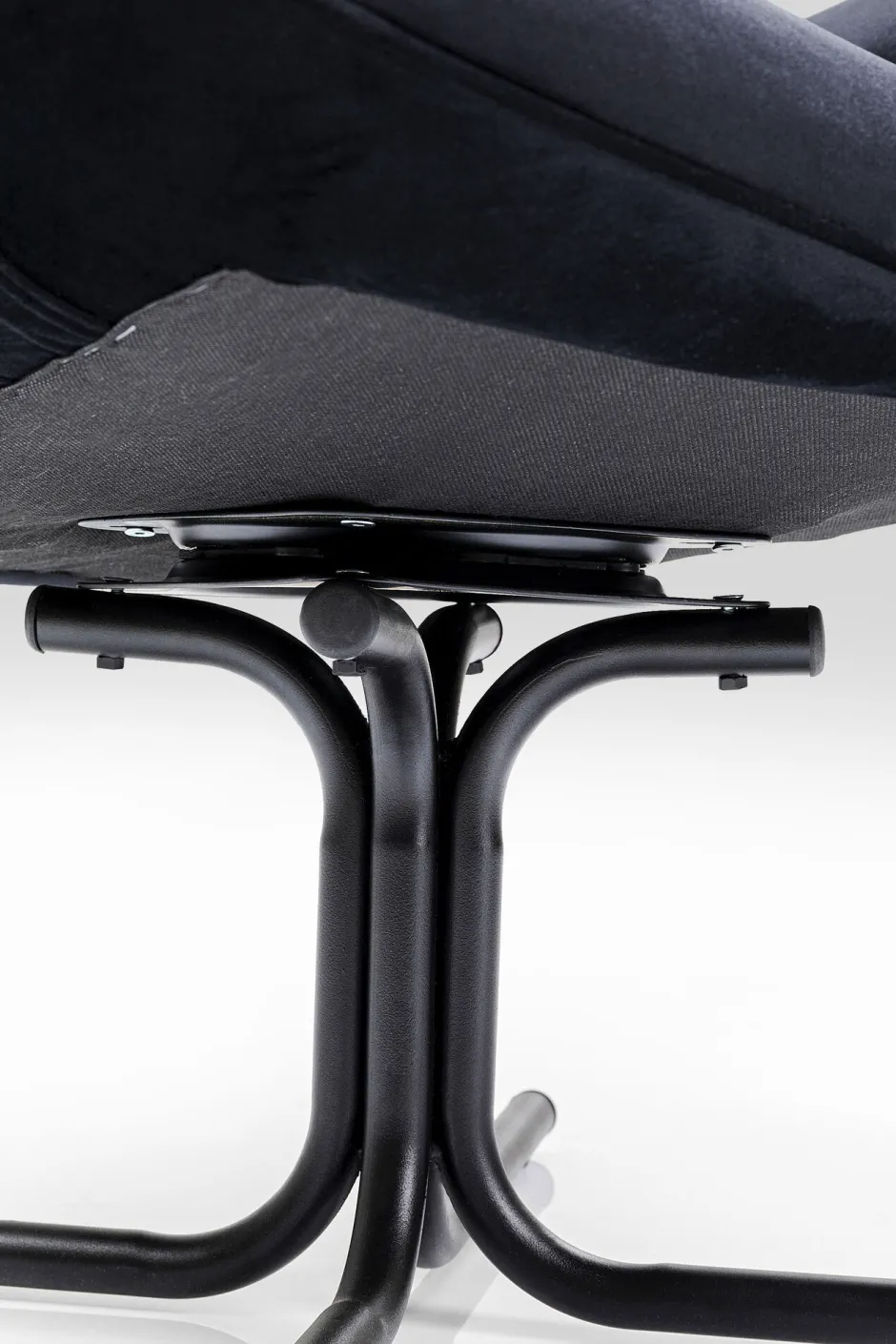 KARE Drehsessel Oscar Velvet Schwarz