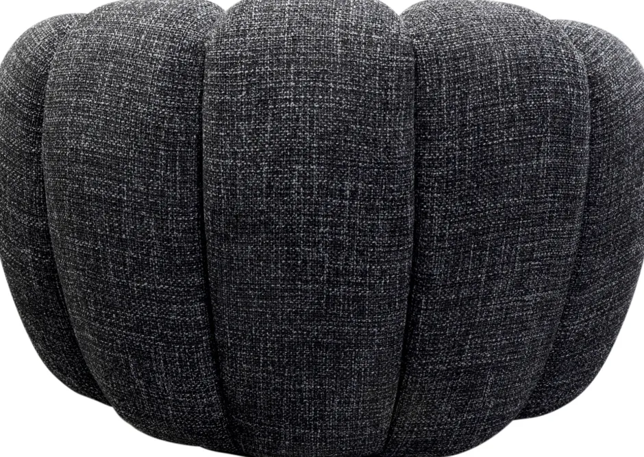 KARE Drehsessel Peppo Bloom Melange Schwarz