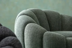 KARE Drehsessel Peppo Bloom Melange Grün